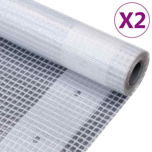 Leno Tarpaulins 2 pcs 260 g/m² 1,5x5 m White