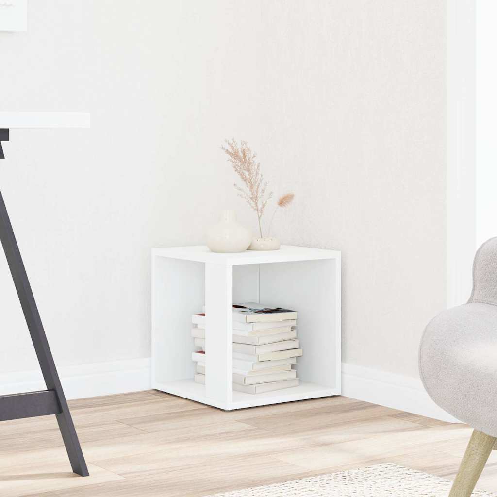 809008 vidaXL Side Table White 33x33x34,5 cm Engineered Wood