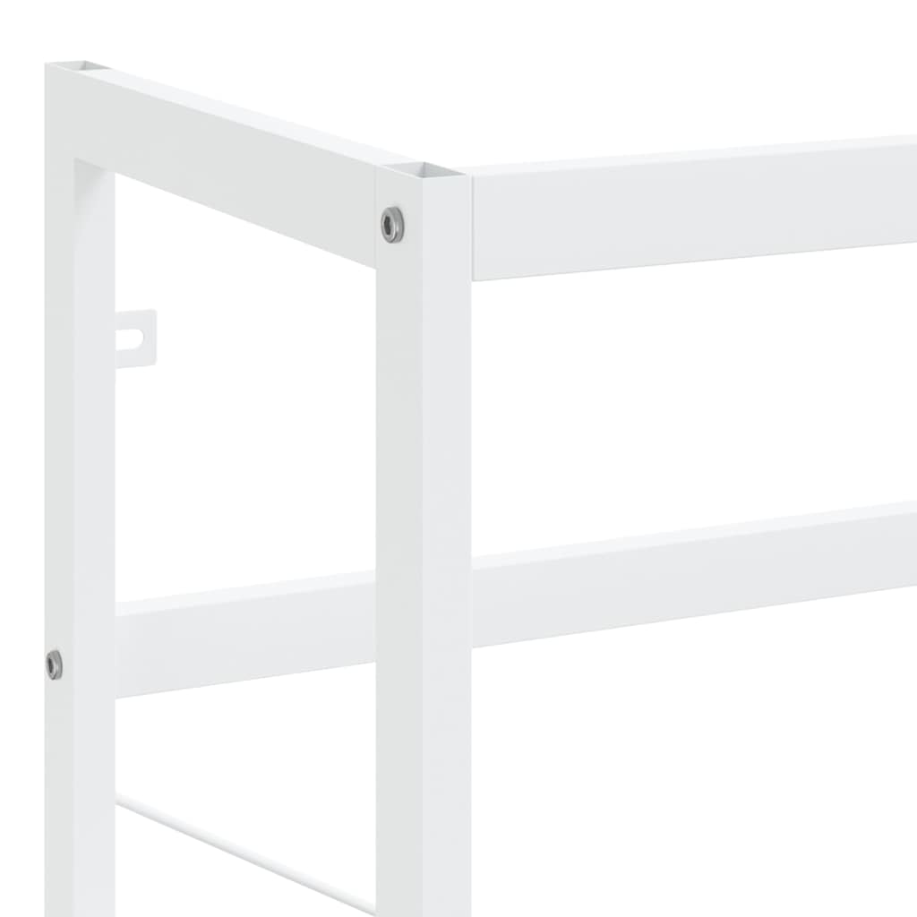 338496 vidaXL Bathroom Washbasin Frame White 40x38x83 cm Iron