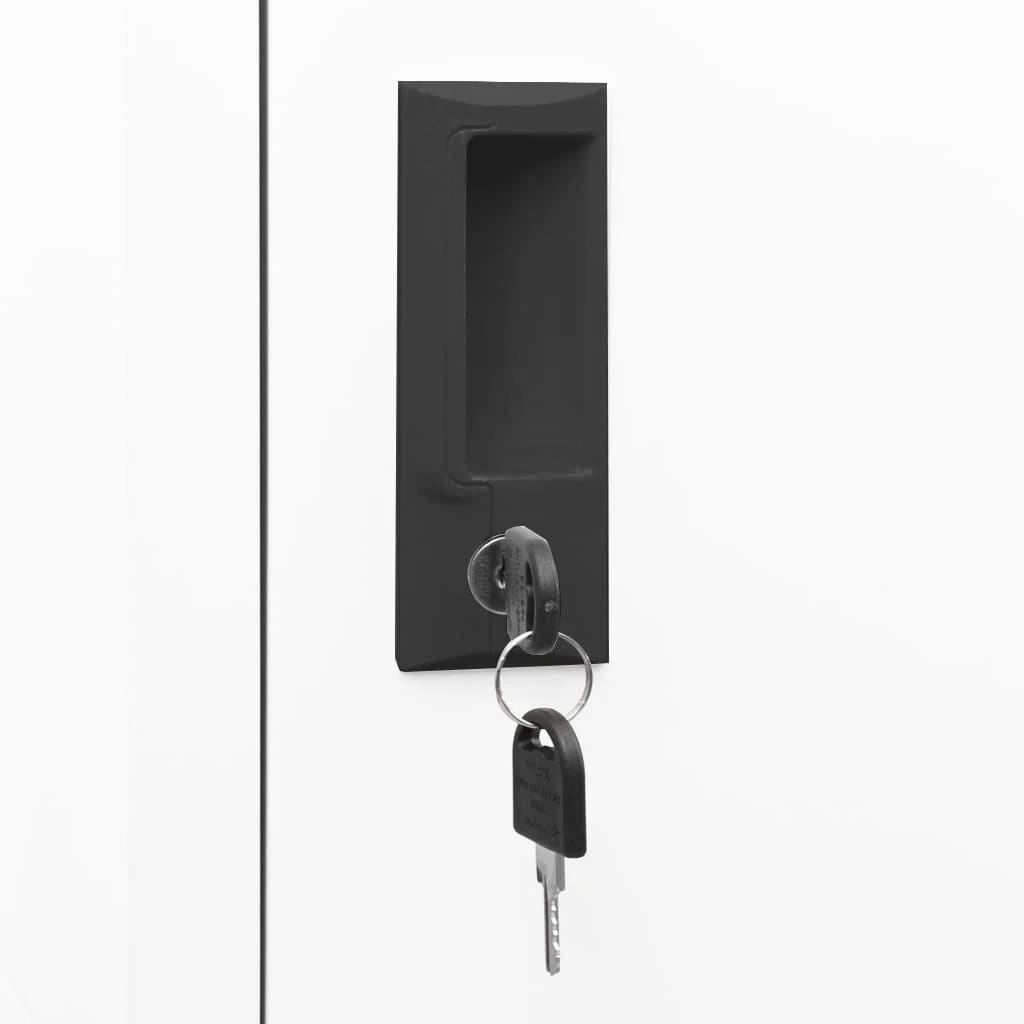 Locker Cabinet | White | Steel | Tall | Locker Cabinet | Rectangular