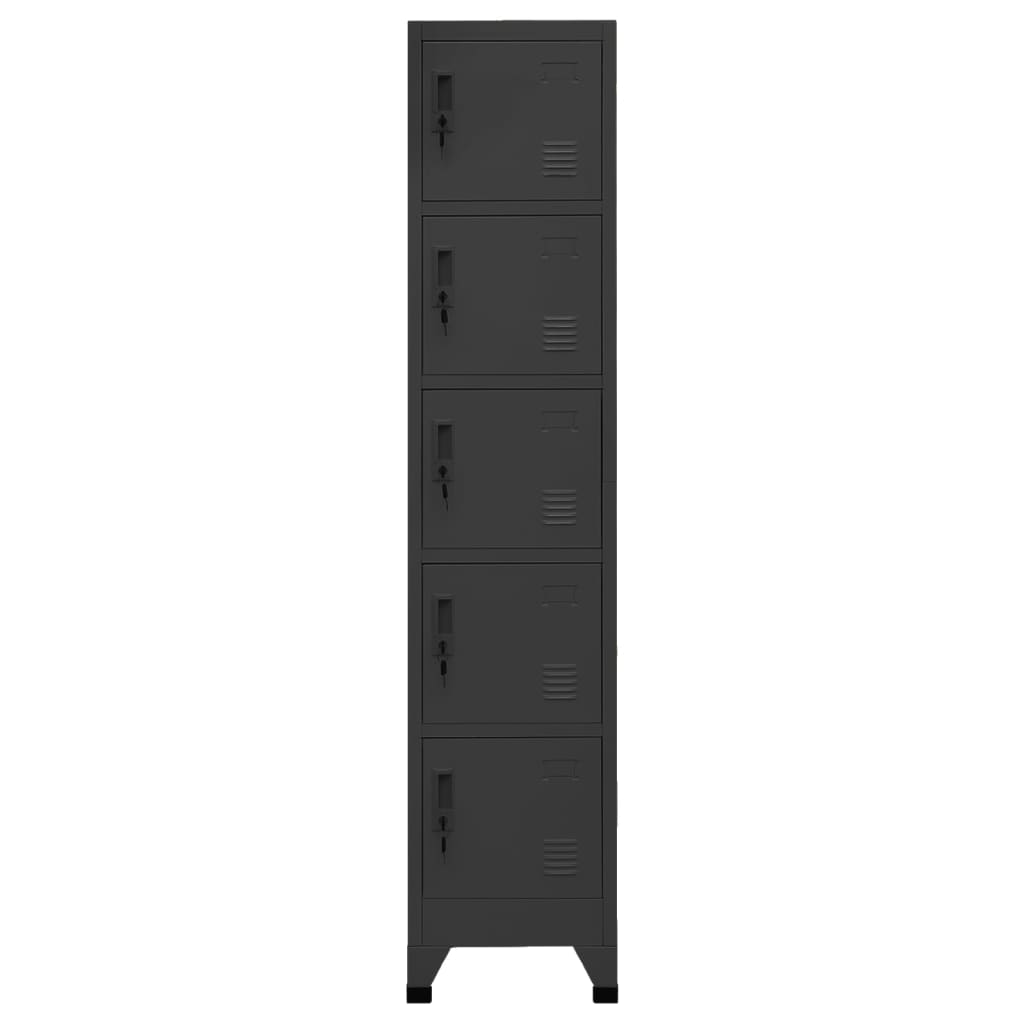 Locker Cabinet | Anthracite | Steel | Tall | Locker Cabinet | Rectangular