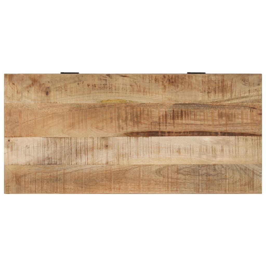 Shoe Storage Bench | Natural Wood | Solid Mango Wood | Medium