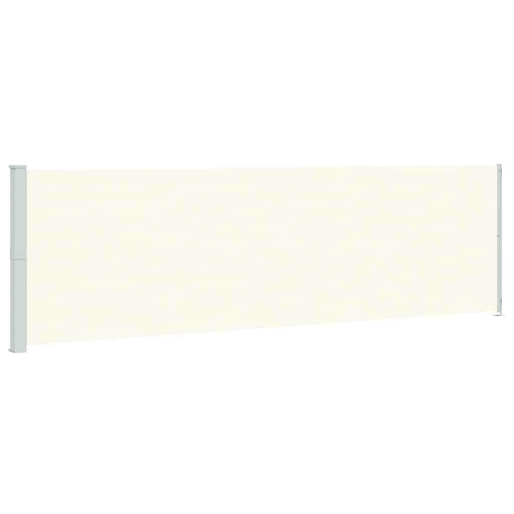 Patio Retractable Side Awning 180x614 cm Cream