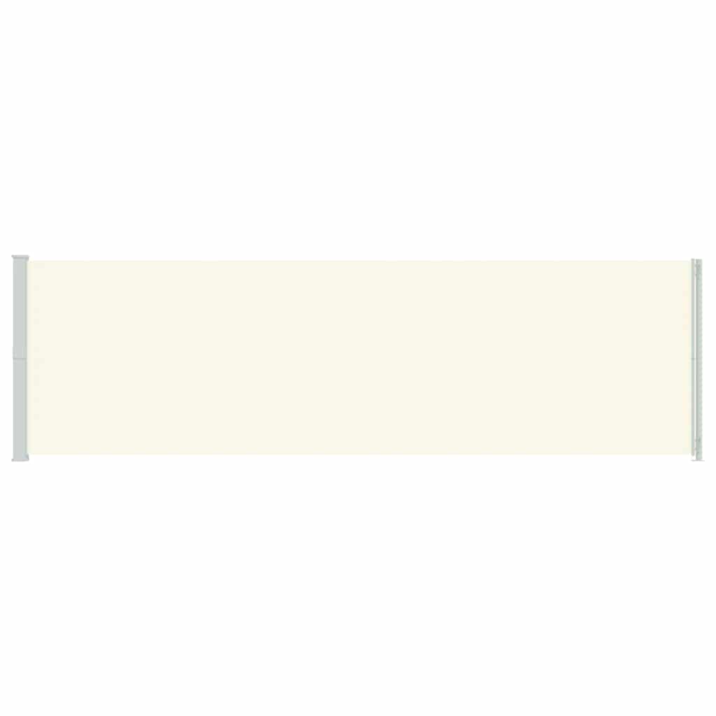 Patio Retractable Side Awning 180x614 cm Cream