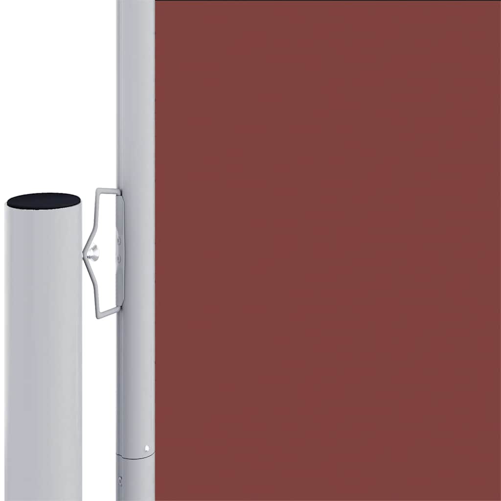 Retractable Side Awning Brown 117x1200 cm