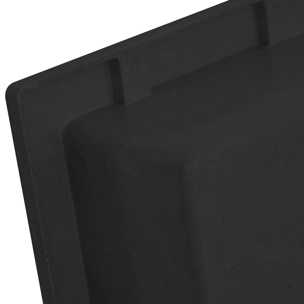 Shower Niche Matt Black 41x51x10 cm