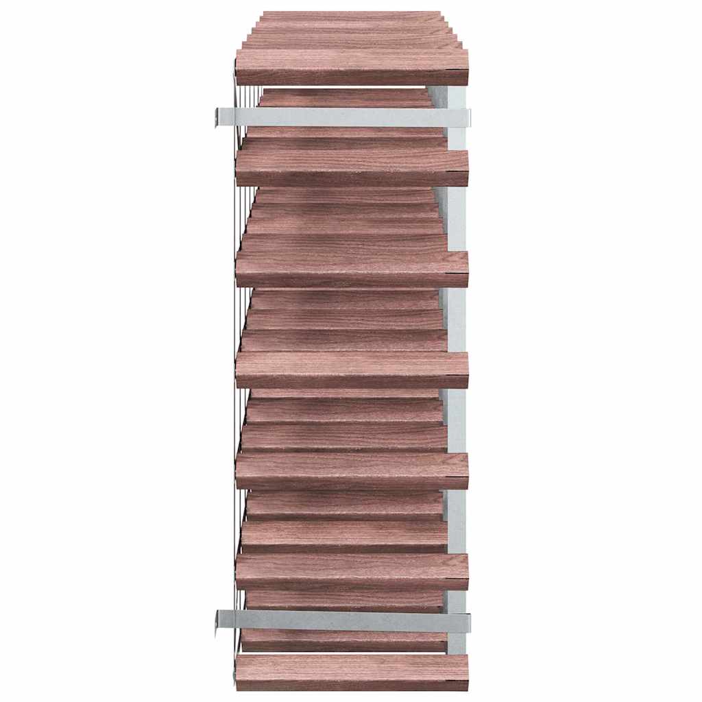 Wine Rack for 42 Bottles Brown Solid Wood Pine