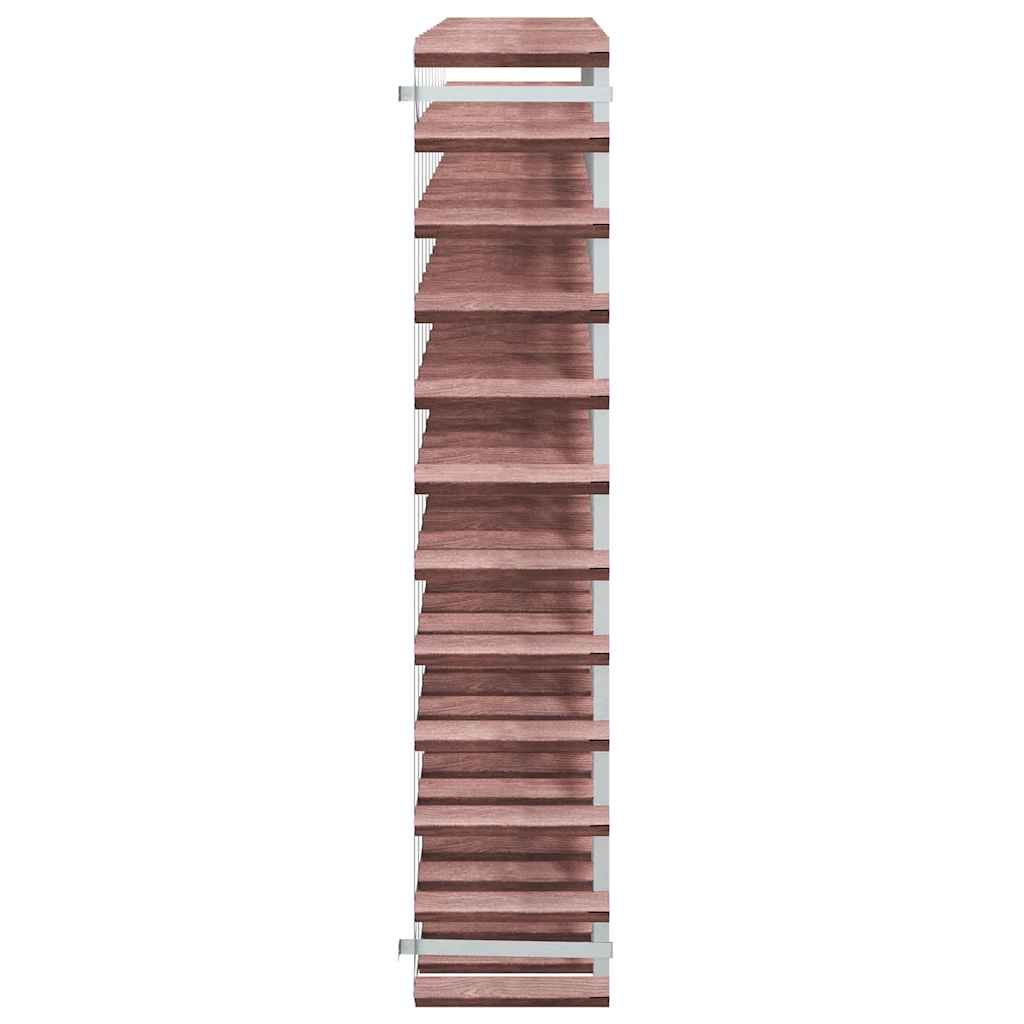 Wine Rack for 120 Bottles Brown Solid Wood Pine