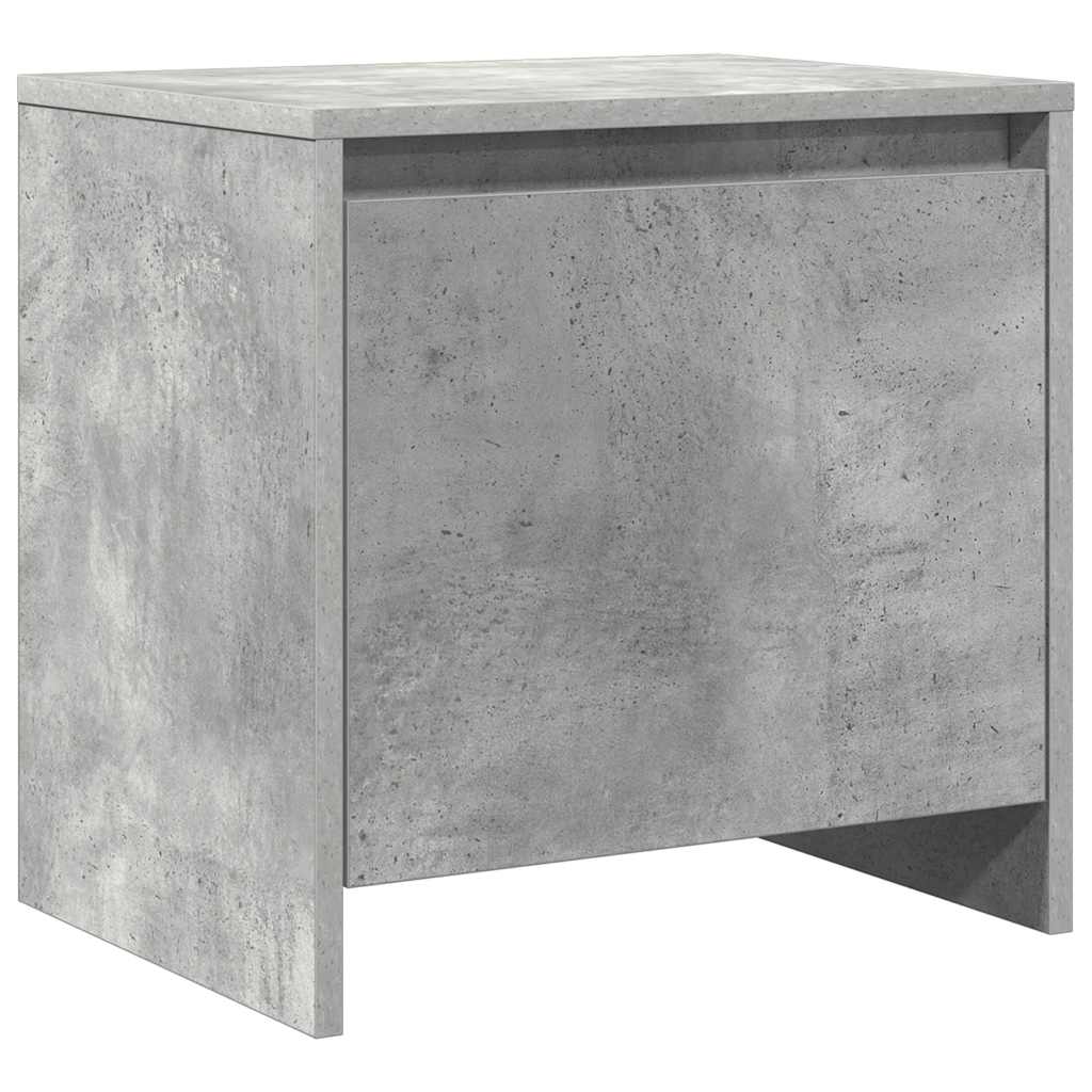 Bedside Cabinets 2 pcs Concrete Grey 45x34x44.5 cm Engineered Wood