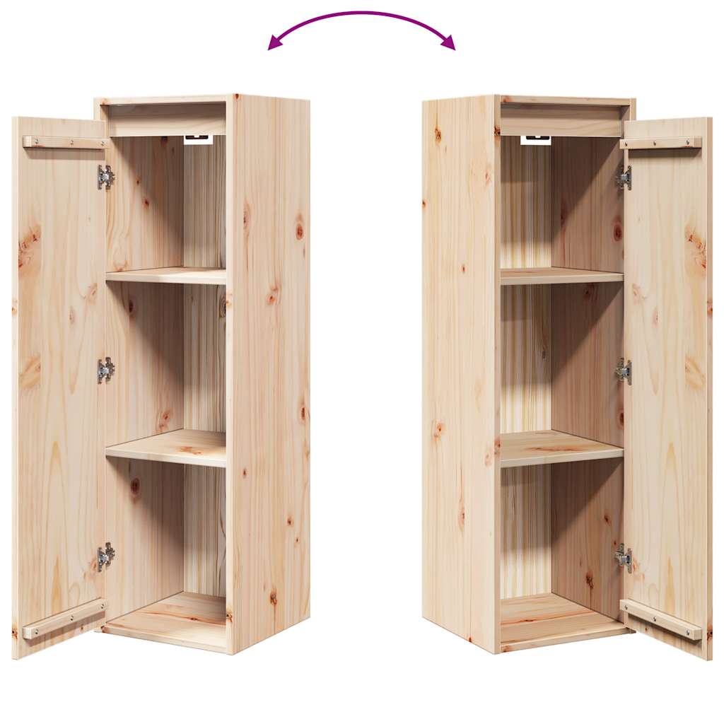 Wall Cabinet 30x30x100 cm Solid Pinewood