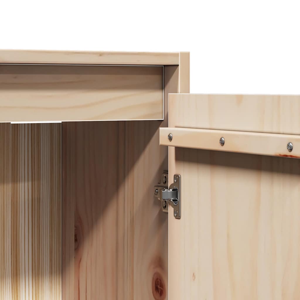 Wall Cabinet 30x30x100 cm Solid Pinewood