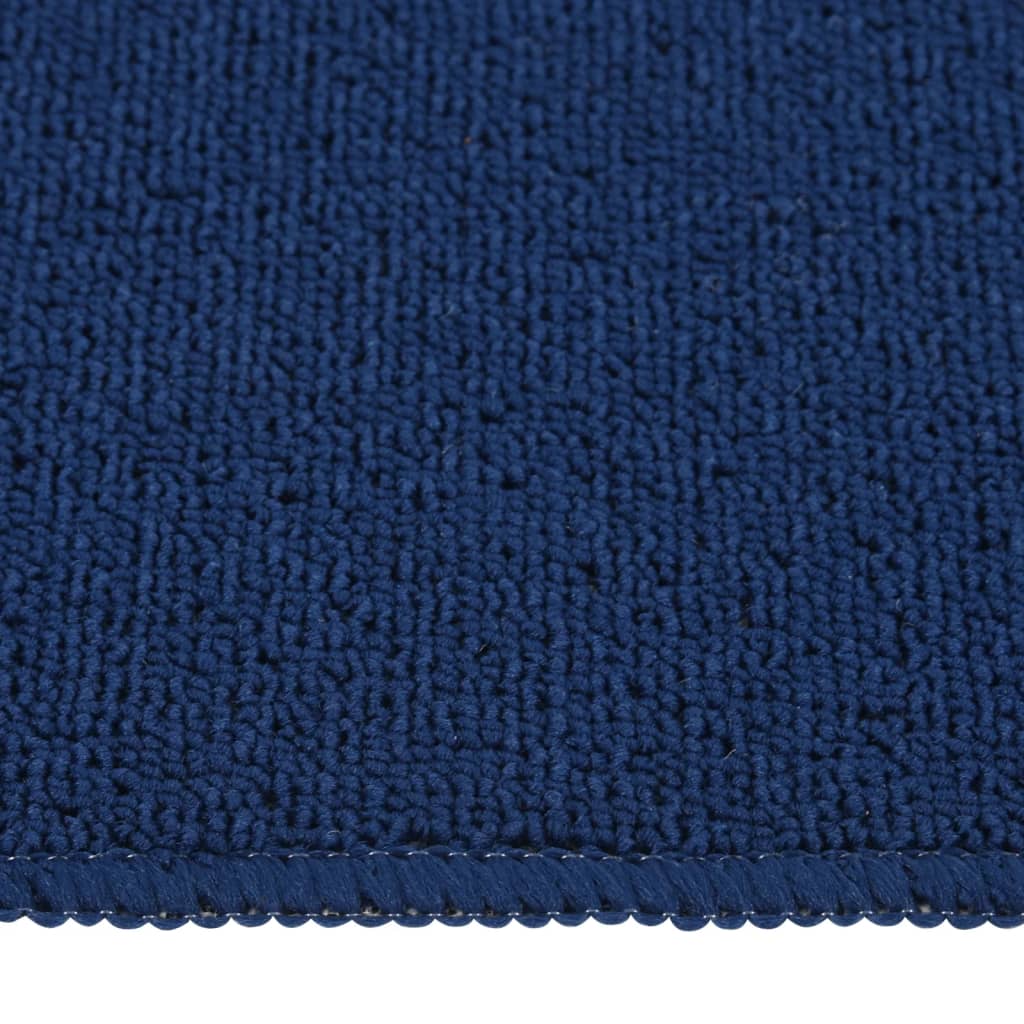 Anti Slip Stair Mats 15 pcs 60x25 cm Navy Blue Rectangular