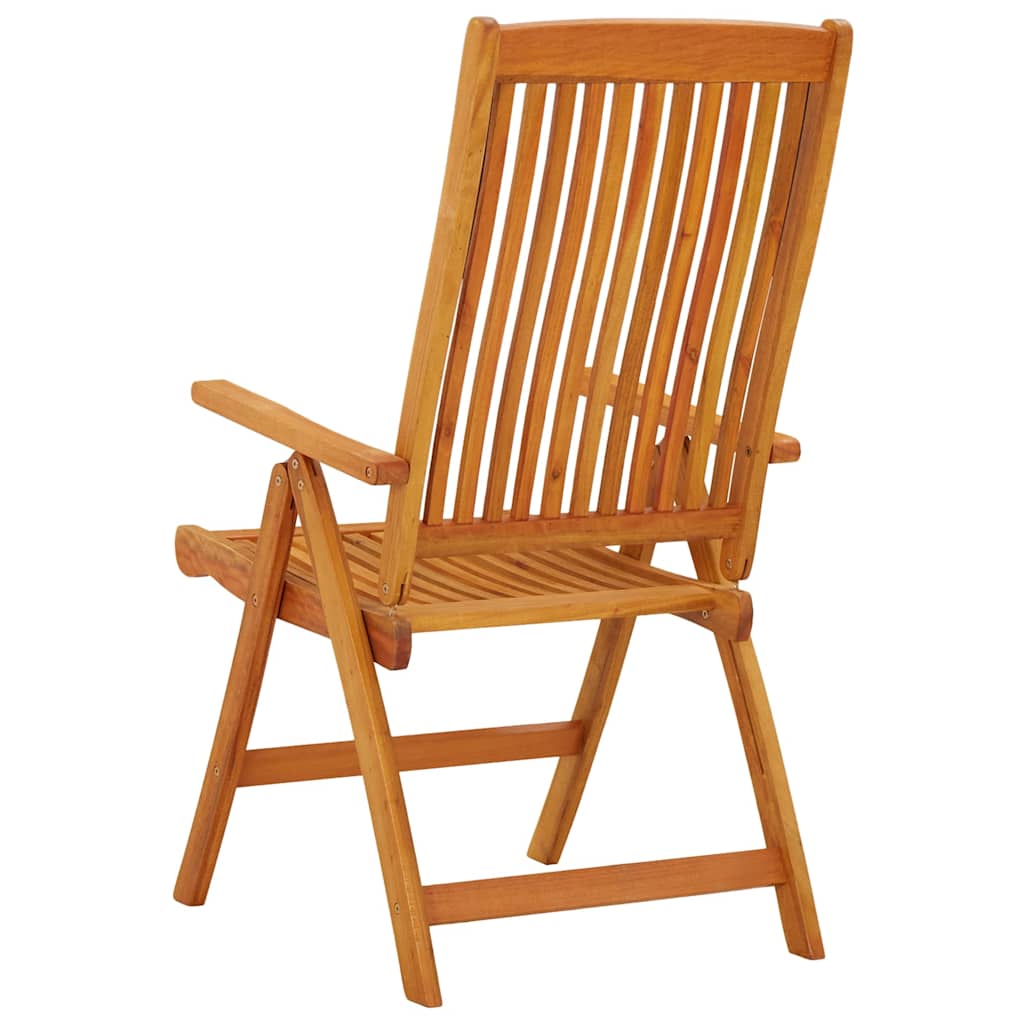 Folding Chairs 2 pcs Solid Wood Eucalyptus