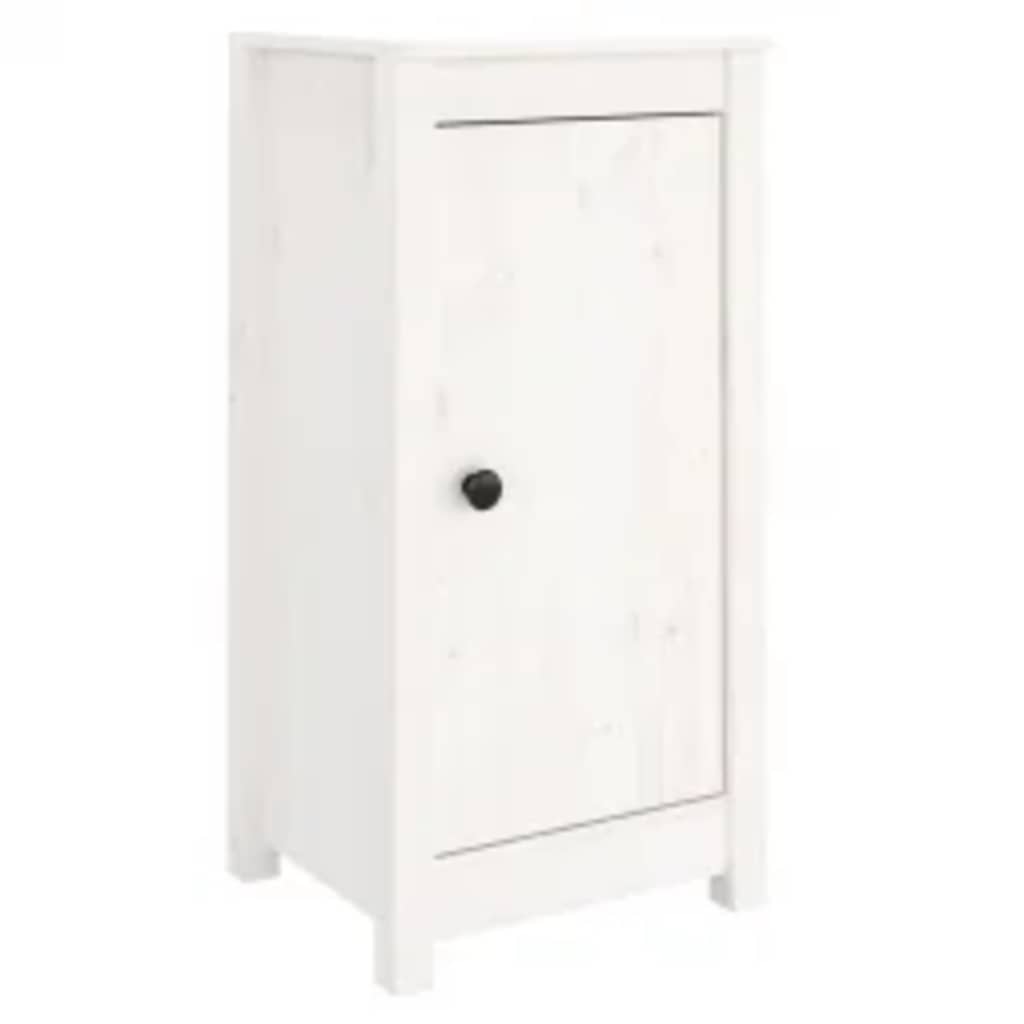 Sideboards 2 pcs White 39x35x80 cm Solid Wood Pine