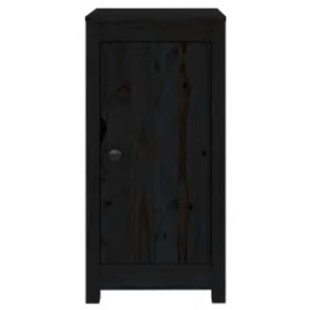 Sideboards 2 pcs Black 39x35x80 cm Solid Wood Pine