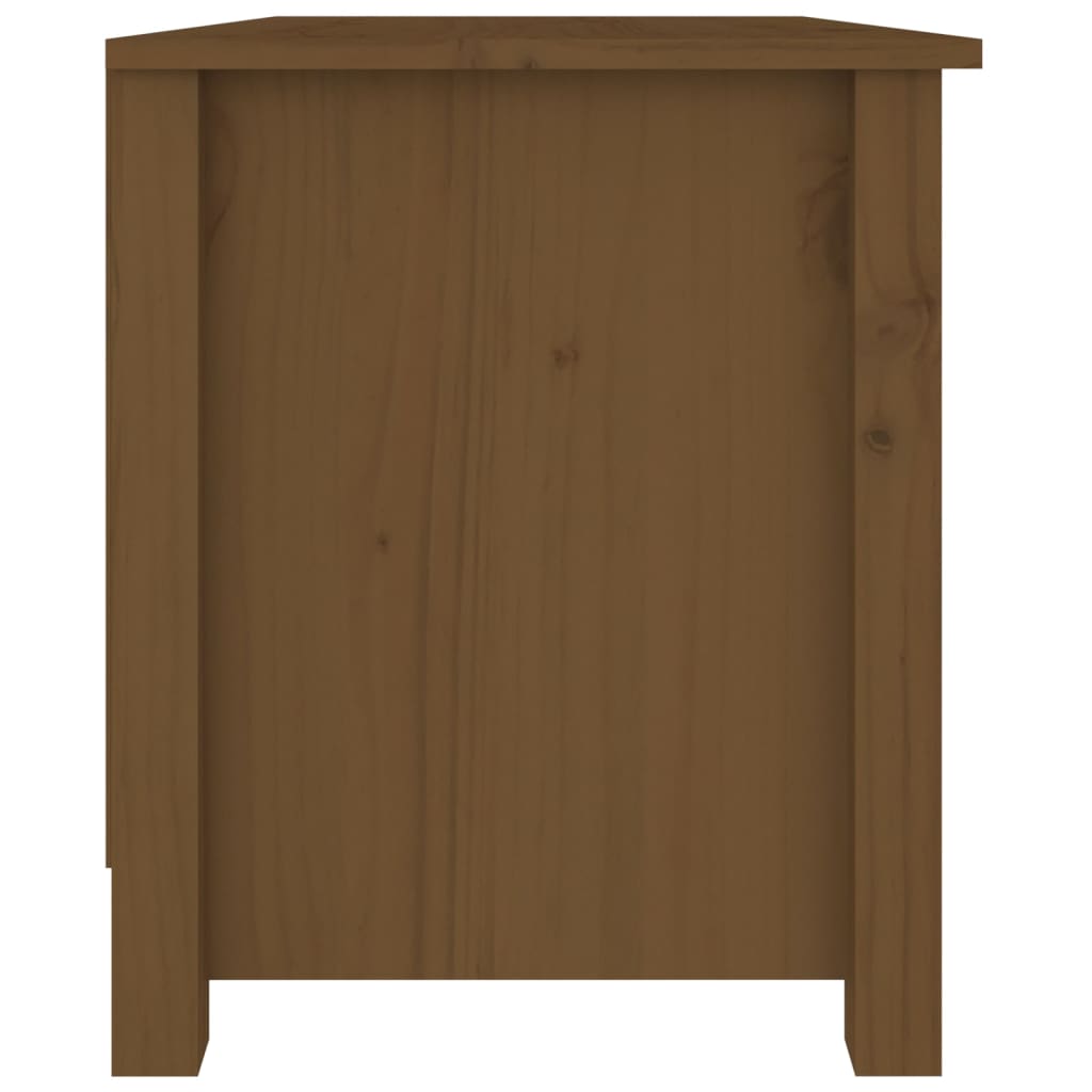 Shoe Bench Honey Brown 70x38x45,5 cm Solid Wood Pine