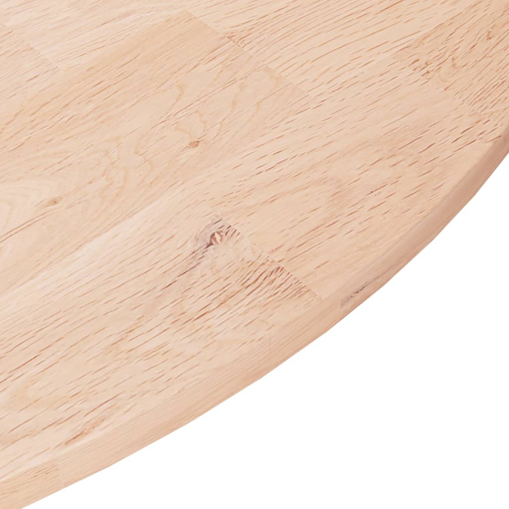 Round Table Top ??80x1.5 cm Solid Wood Oak