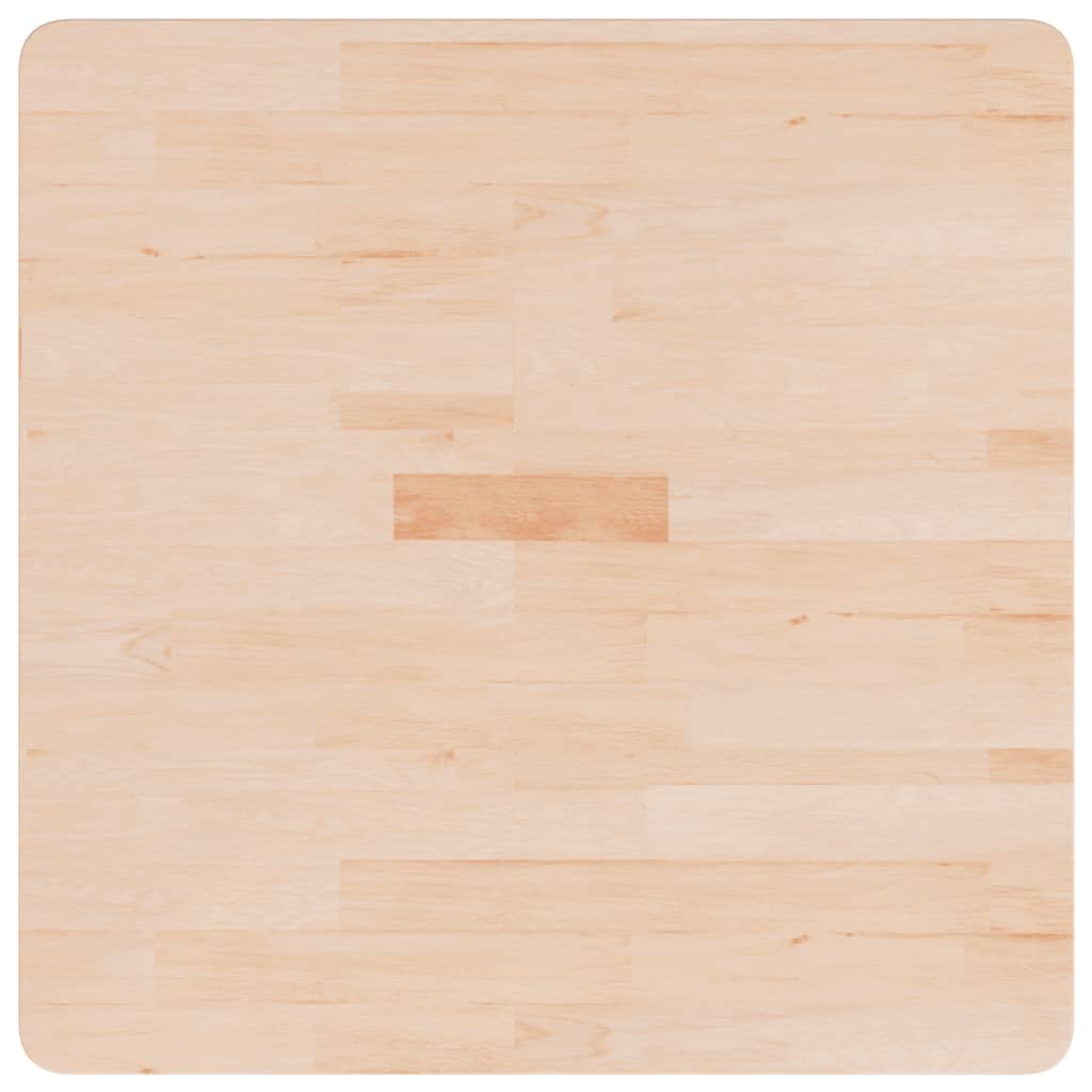 Square Table Top 70x70x2.5 cm Untreated Solid Wood Oak