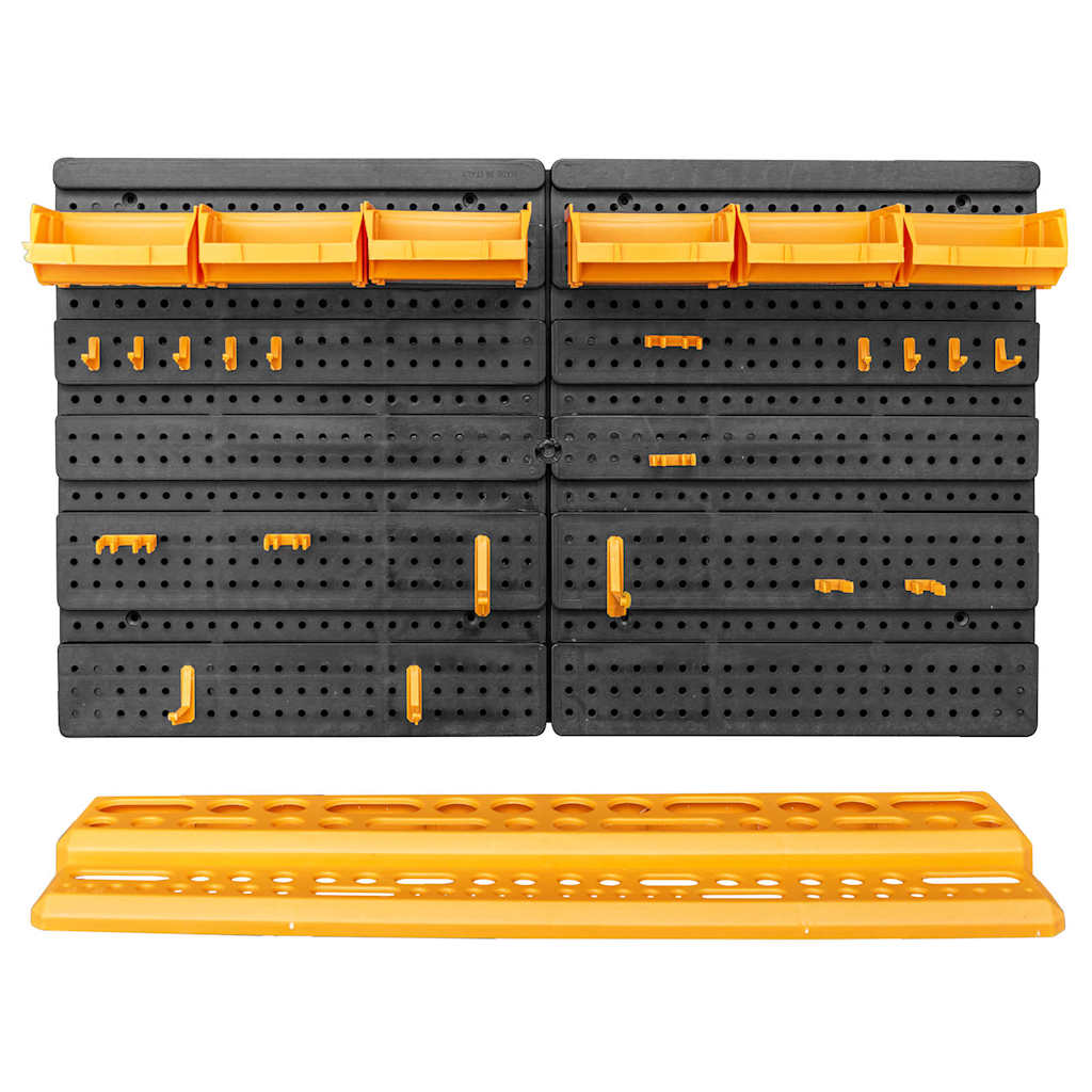 151834 vidaXL Tool Wall 646x385 mm 26 Tool Holders PP
