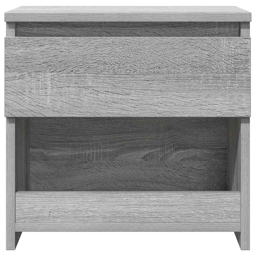 815132 vidaXL Bedside Cabinets 2 pcs Grey Sonoma 40x30x39 cm Engineered Wood