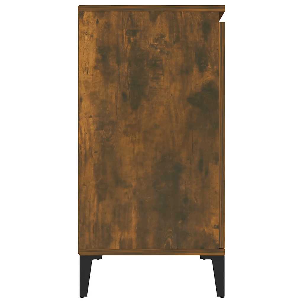 Sideboard Smoked Oak 102x35x70 cm Engineered Wood