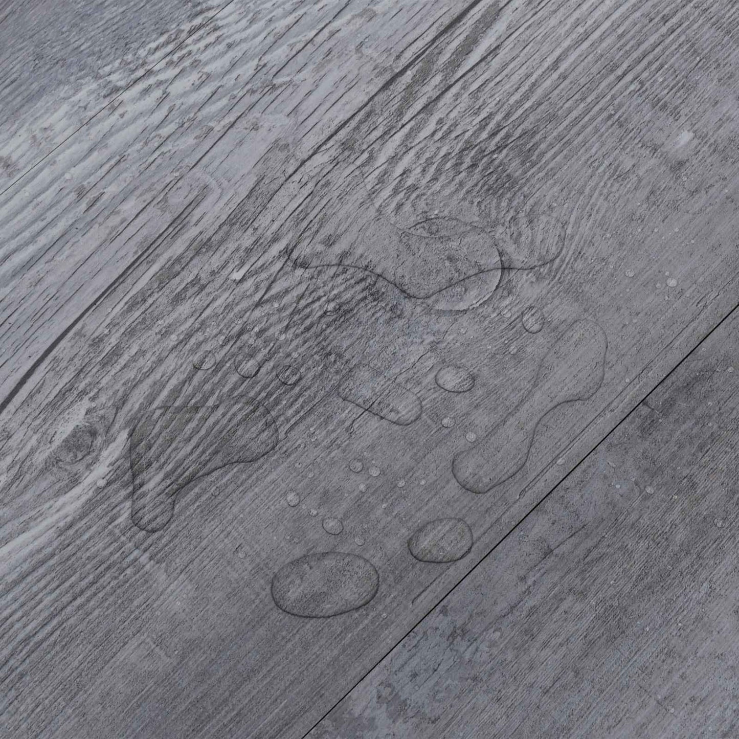 Flooring Planks Matte wood grey 2.51 m² 18 pcs PVC