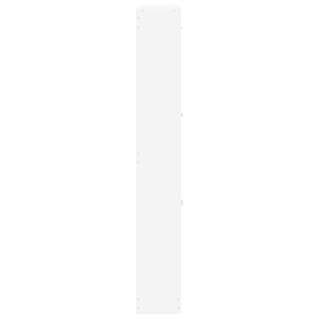 Shoe Cabinet White 59x17x108 cm Engineered Wood