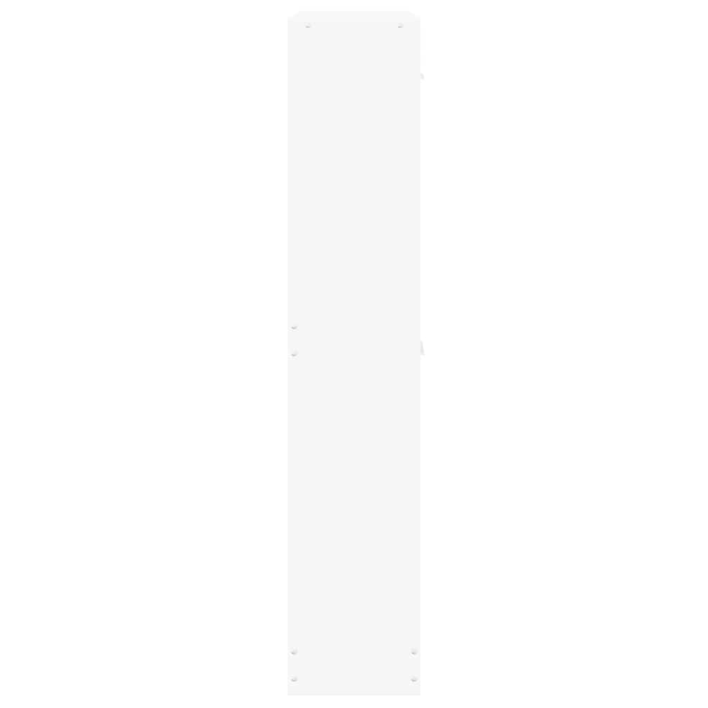 Shoe Cabinet White 59x17x81 cm Engineered Wood