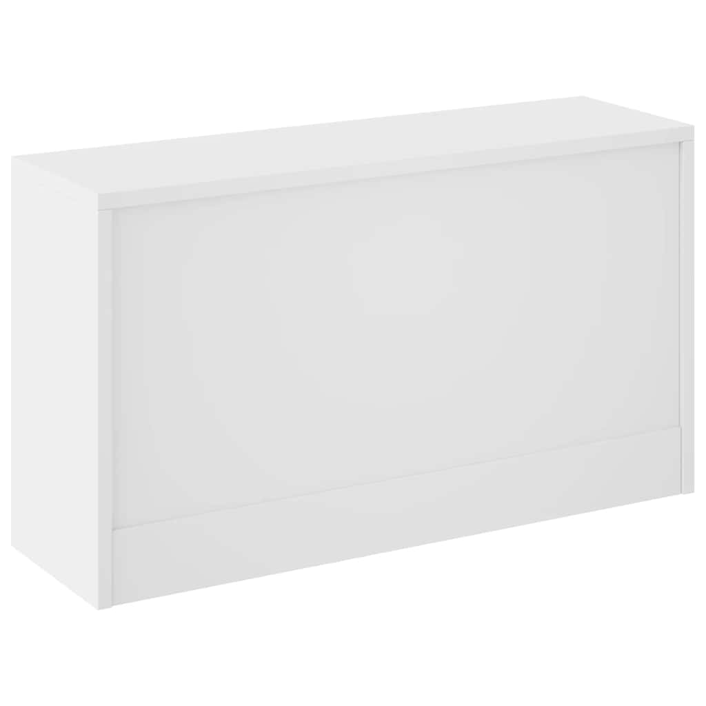 Shoe Bench High Gloss White 80x24x45 cm Engineered Wood