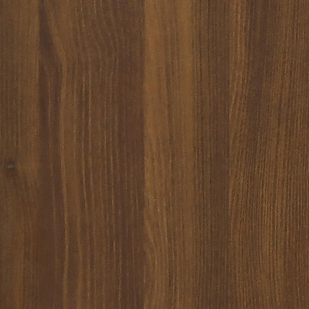 Shoe Cabinet Brown Oak 55x35x108 cm Engineered Wood