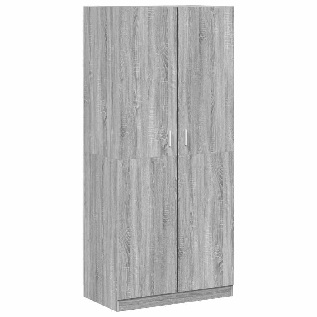 Wardrobe Grey Sonoma 90x50x200 cm Engineered Wood