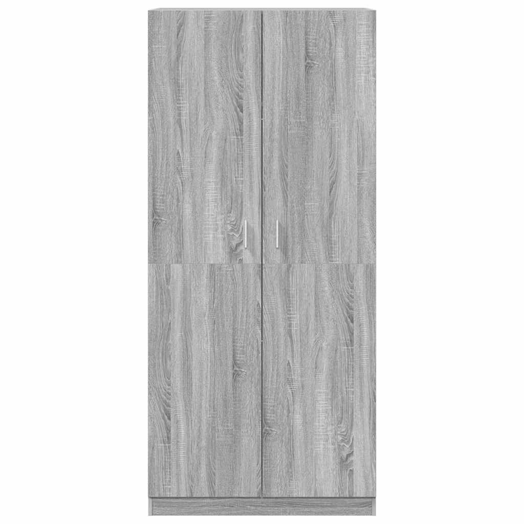 Wardrobe Grey Sonoma 90x50x200 cm Engineered Wood