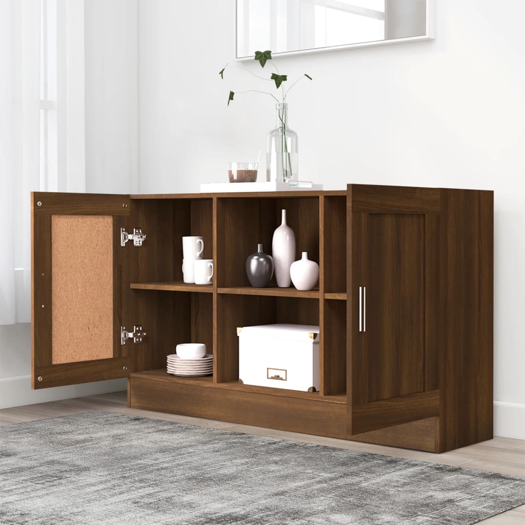 Sideboard Brown Oak 120x30,5x70 cm Engineered Wood