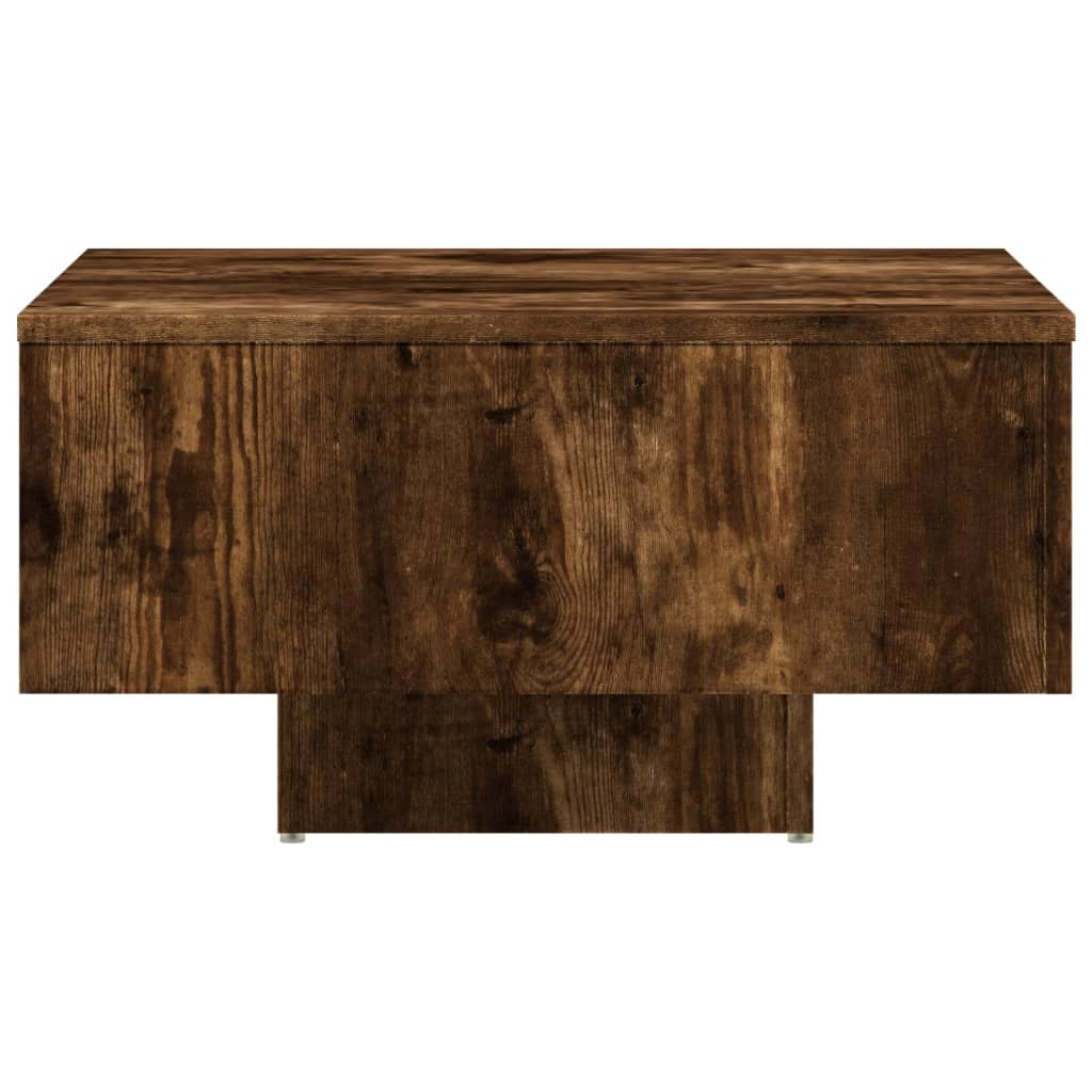 Coffee Table Smoked Oak 60x60x31.5 cm Engineered Wood