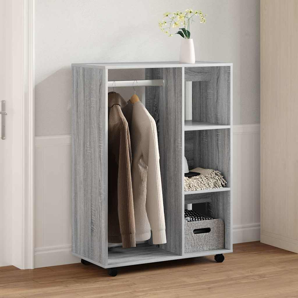 Wardrobe Grey Sonoma 80x40x110 cm Engineered Wood
