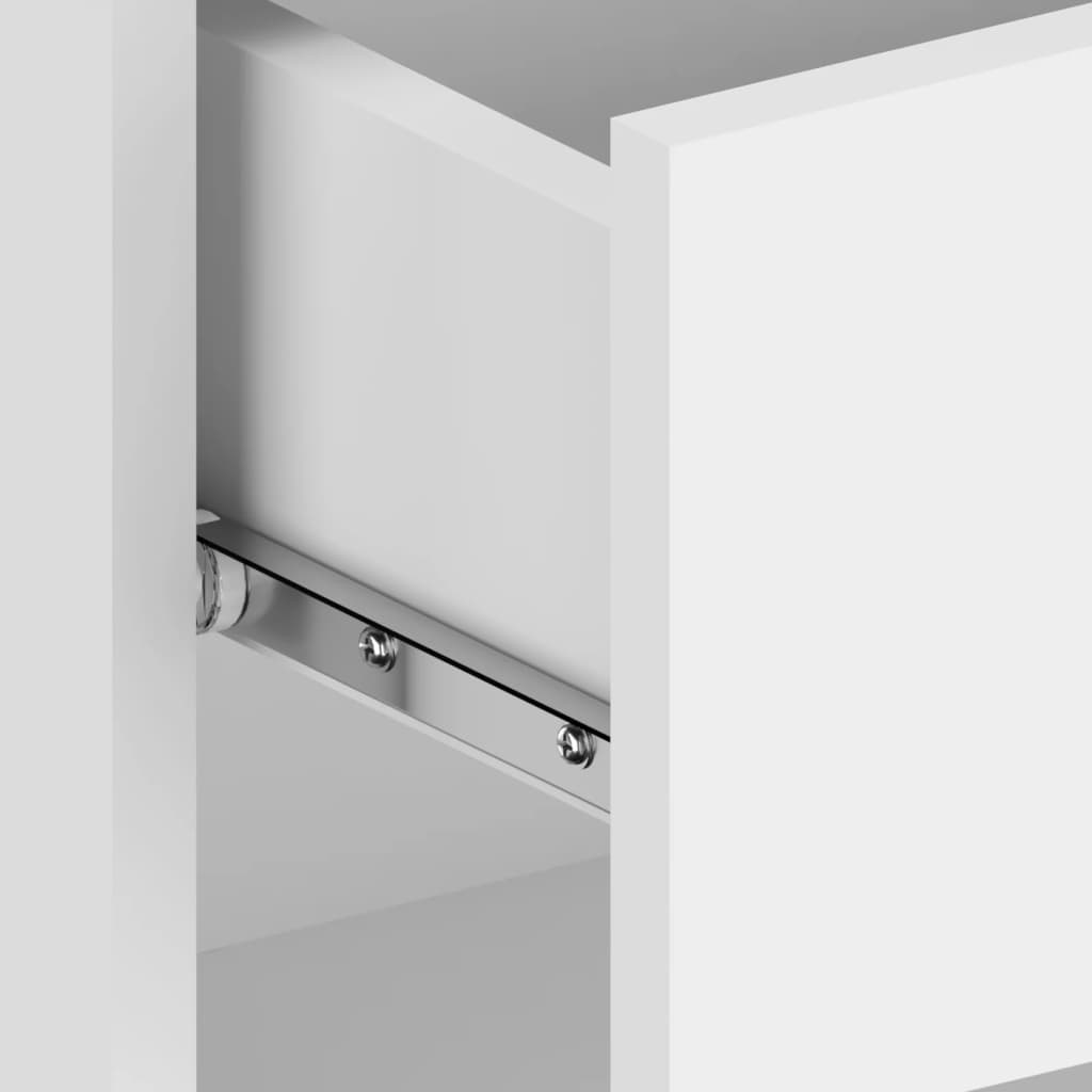 810953 vidaXL Wall-mounted Bedside Cabinet White
