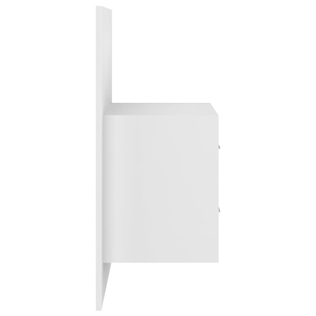 810990 vidaXL Wall-mounted Bedside Cabinets 2 pcs White