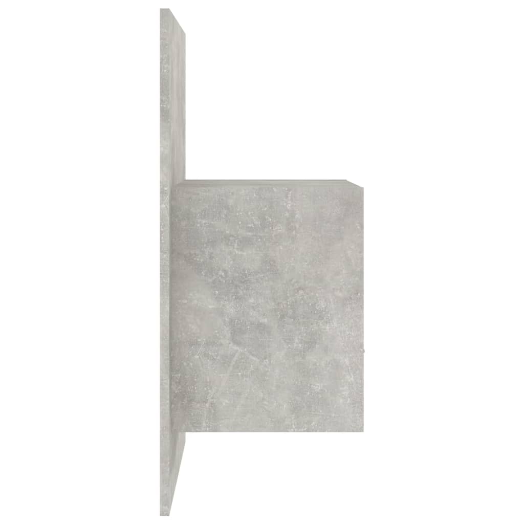 811016 vidaXL Wall-mounted Bedside Cabinets 2 pcs Concrete Grey