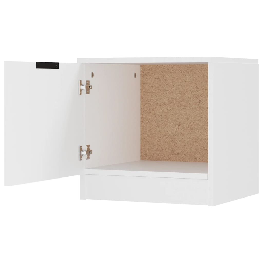 811196 vidaXL Bedside Cabinet White 40x39x40 cm