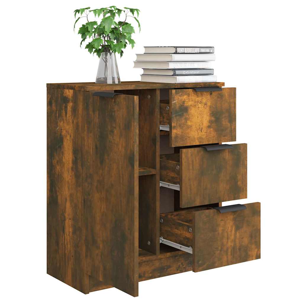 Sideboard Smoked Oak Engineered Wood