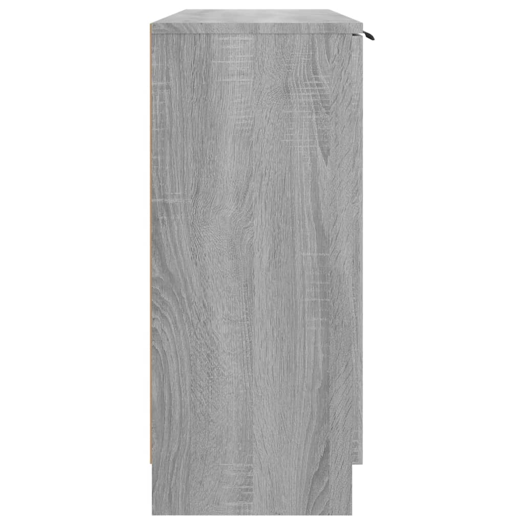 Sideboard Grey Sonoma 90.5x30x70 cm Engineered Wood