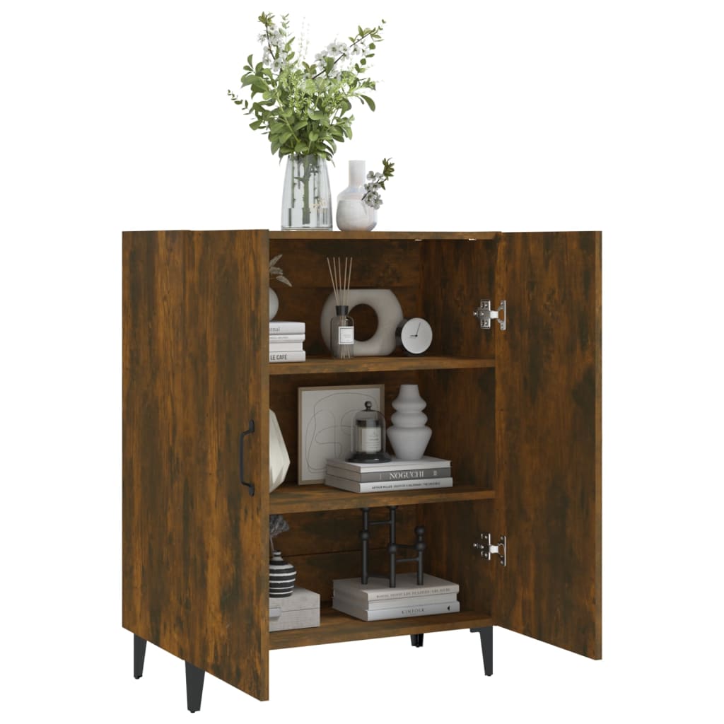 Sideboard Smoked Oak 70x34x90 cm Engineered Wood