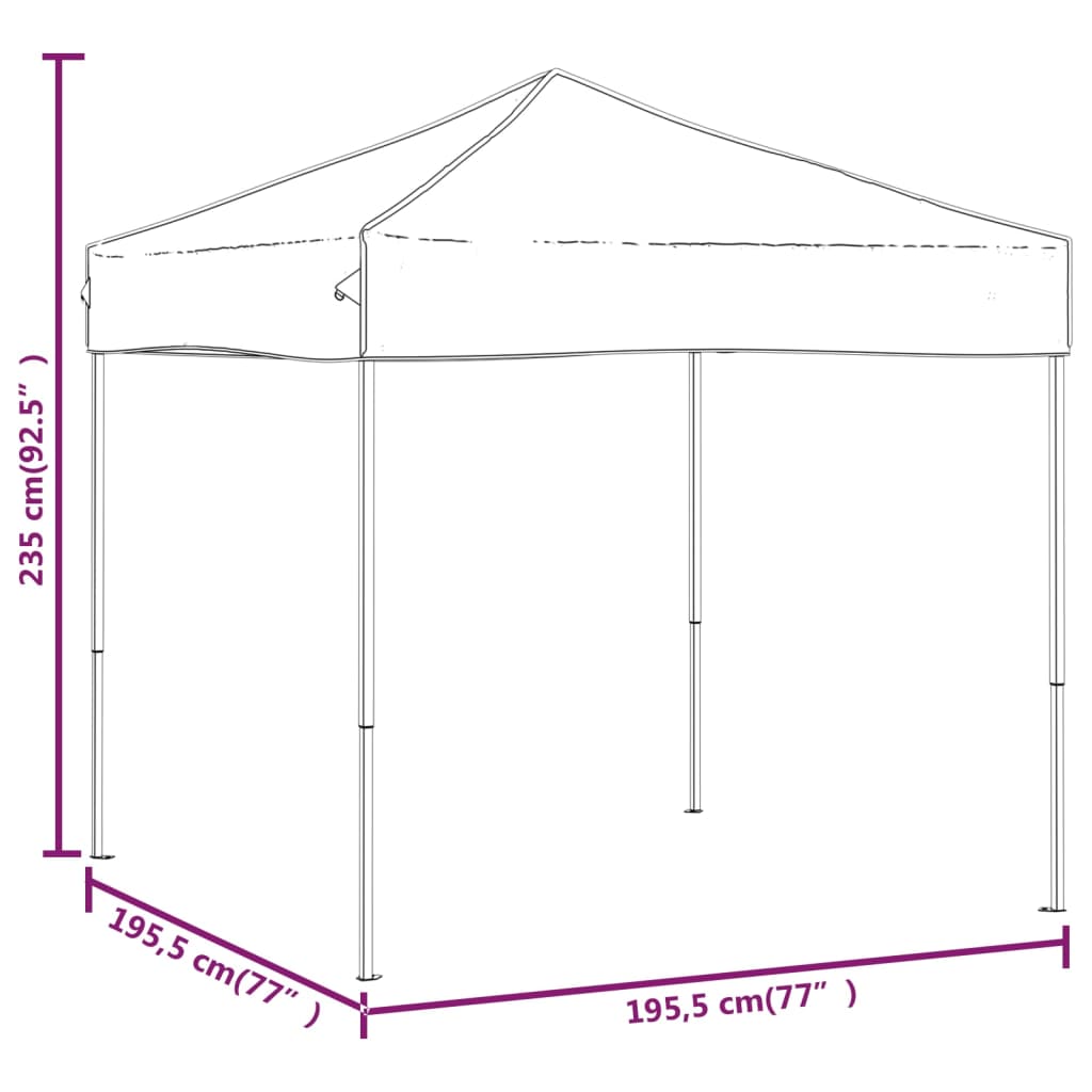 Party Tent | White | 210D oxford fabric with silver coating, steel