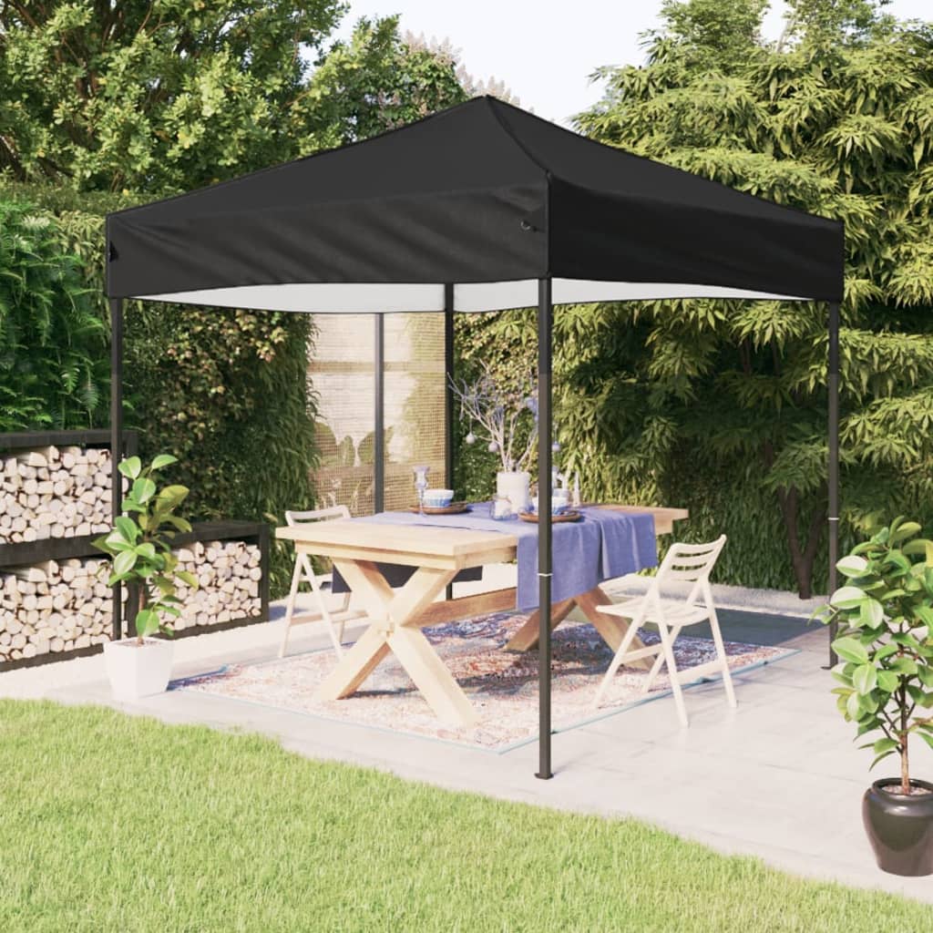 Party Tent | Black | 210D Oxford Fabric with silver coating, Steel