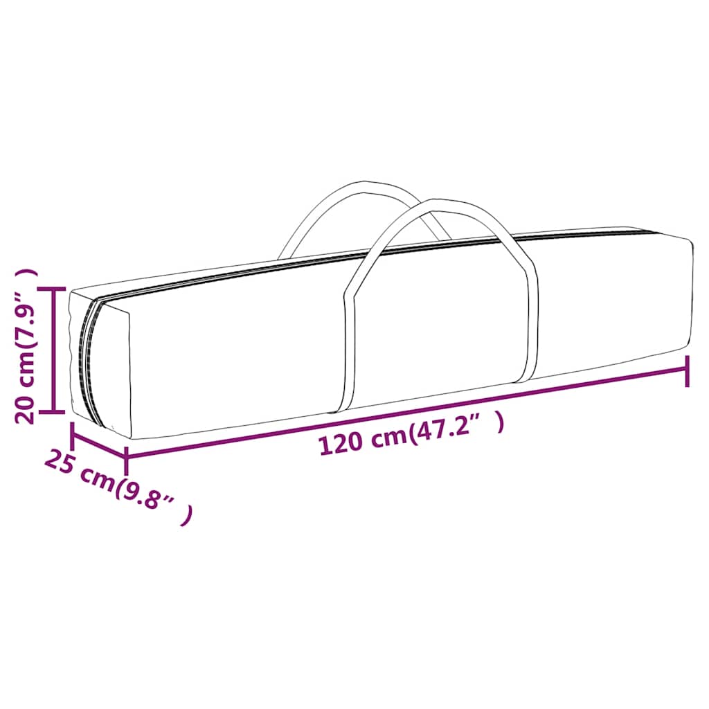 Folding Party Tent with Sidewalls Taupe 3x6 m