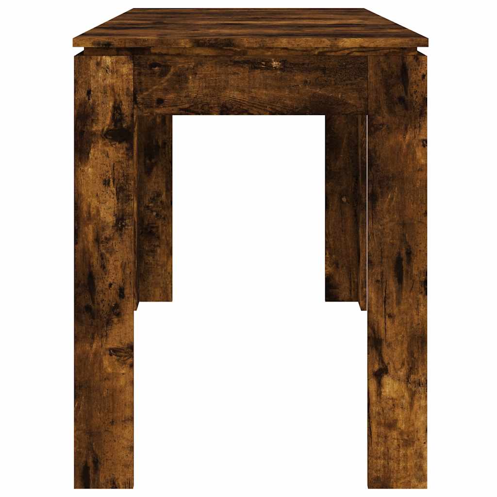 Dining Table Smoked Oak 120x60x76 cm Engineered Wood