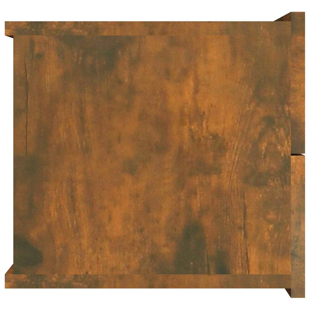 Bedside Cabinet Smoked Oak 40x30x30 cm Engineered Wood