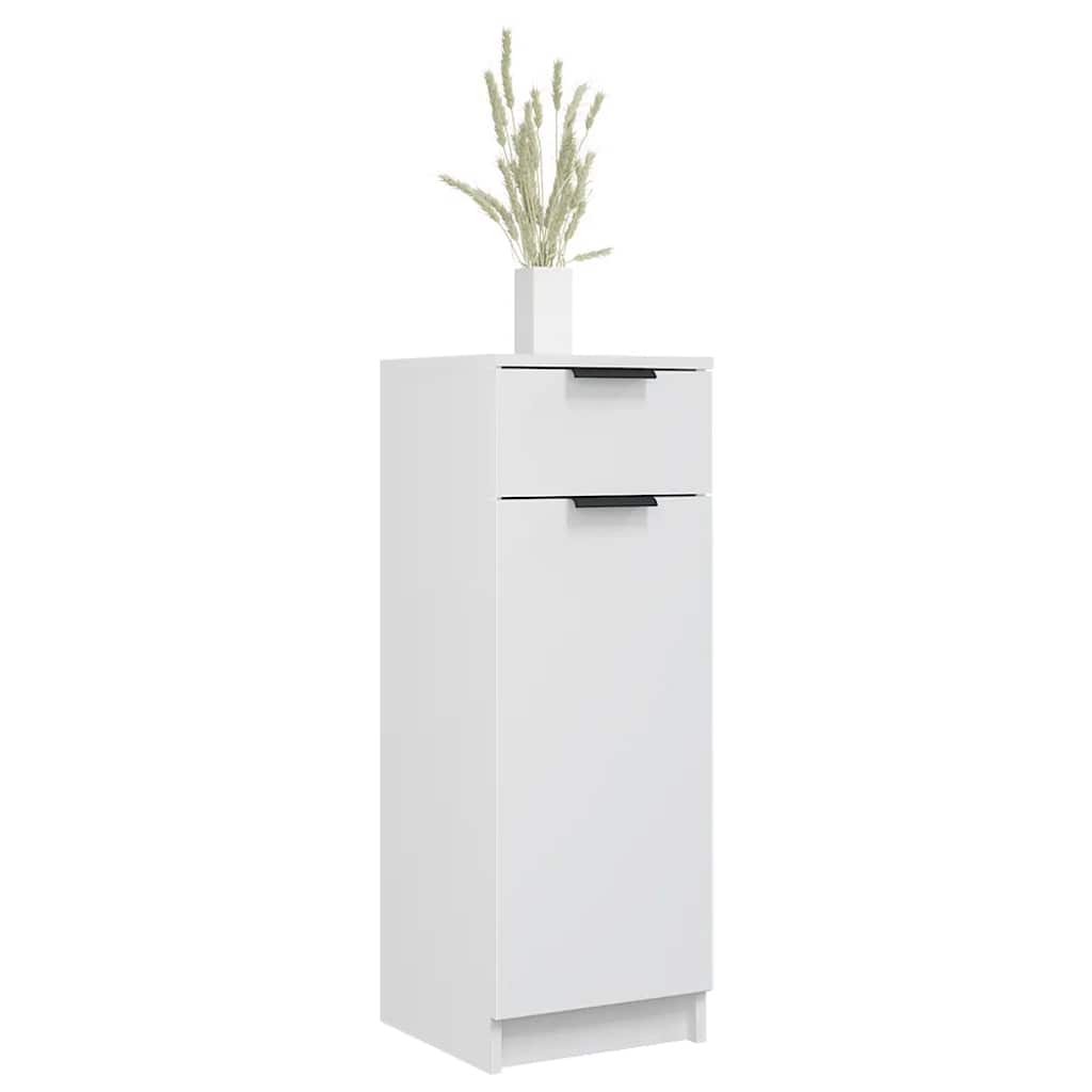 Bathroom Cabinet White 32x33.5x90 cm Engineered Wood