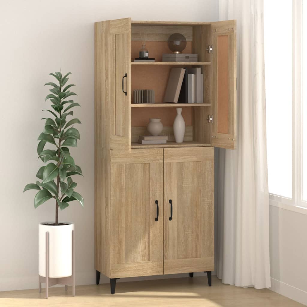 Sideboard Sonoma Oak 69.5x34x90 cm Engineered Wood