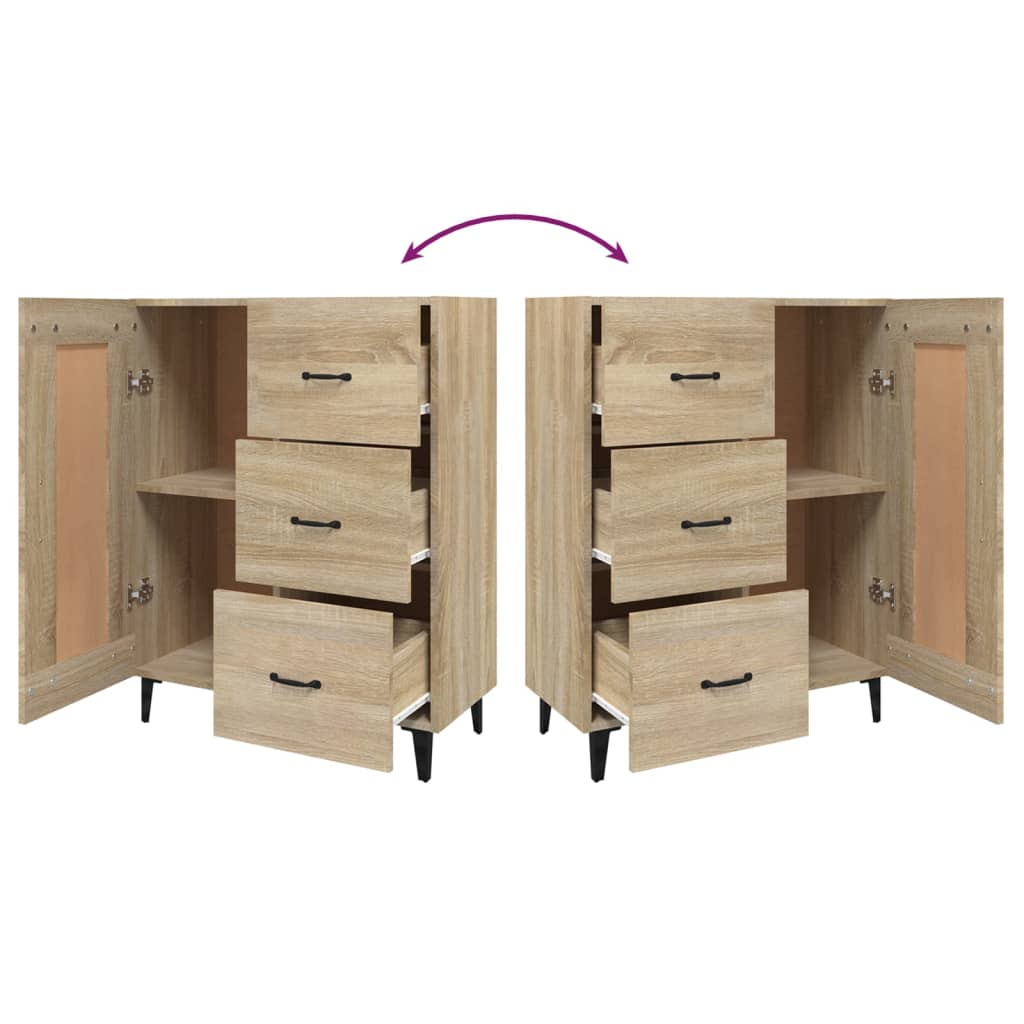 Sideboard Sonoma Oak 69.5x34x90 cm Engineered Wood